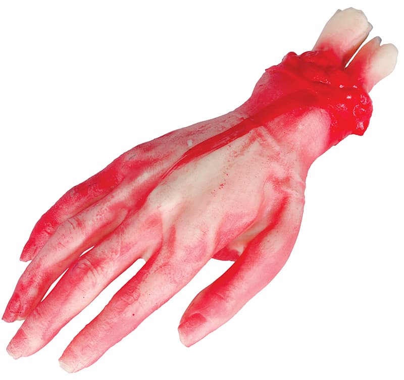 Hånd i latex, 25 cm