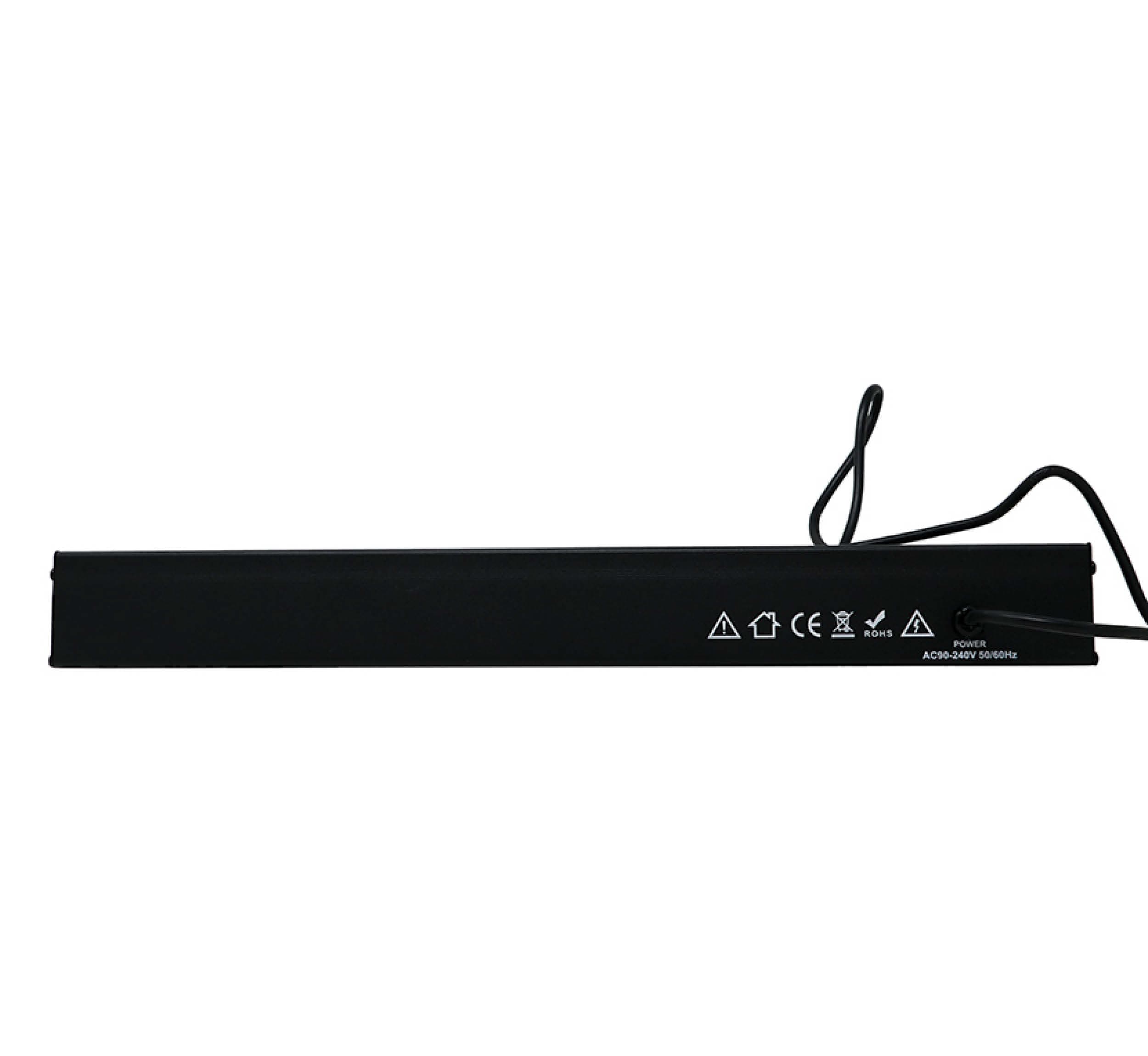 UV-sortlys med 9 LED, 9 × 3 W, til indendørs brug