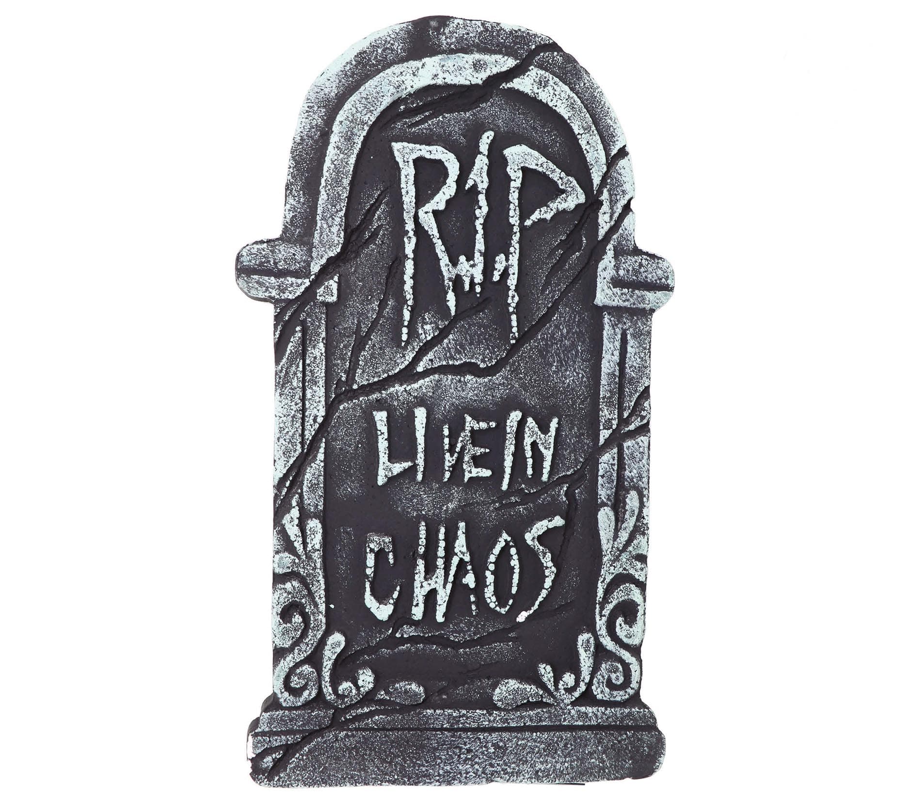 Gravsten "Live in Chaos", 43 × 22