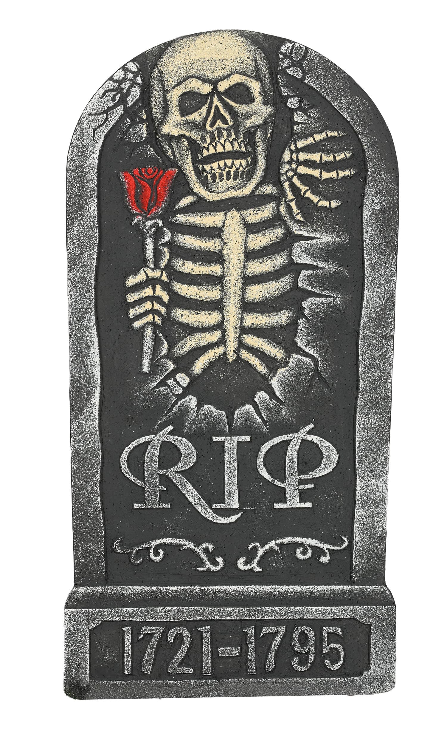 Gravsten "RIP" 1721-1795, 32 × 65 cm