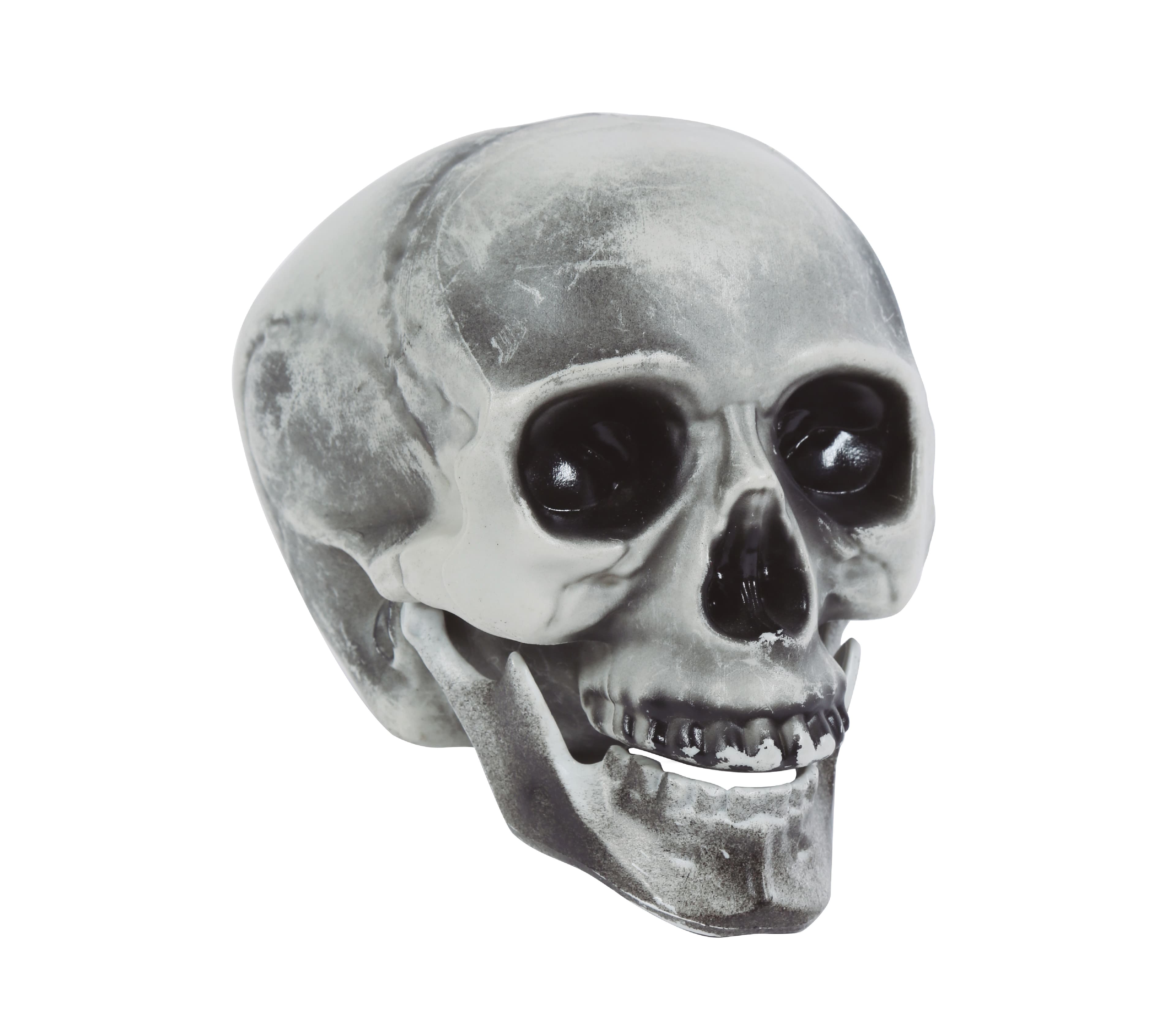 Kranie, PVC, 20 cm, grå