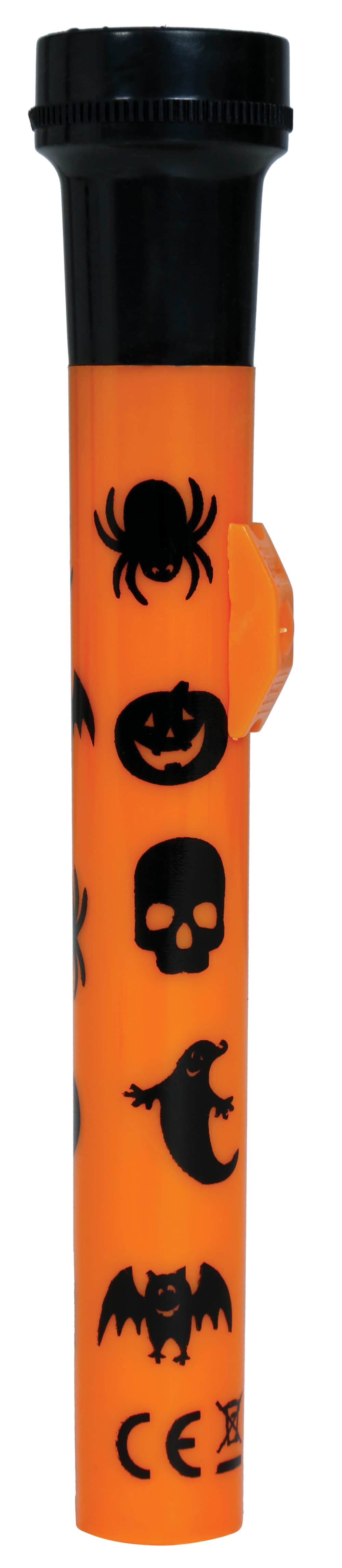 Projektorlommelygter med halloweenmotiver, 16 cm