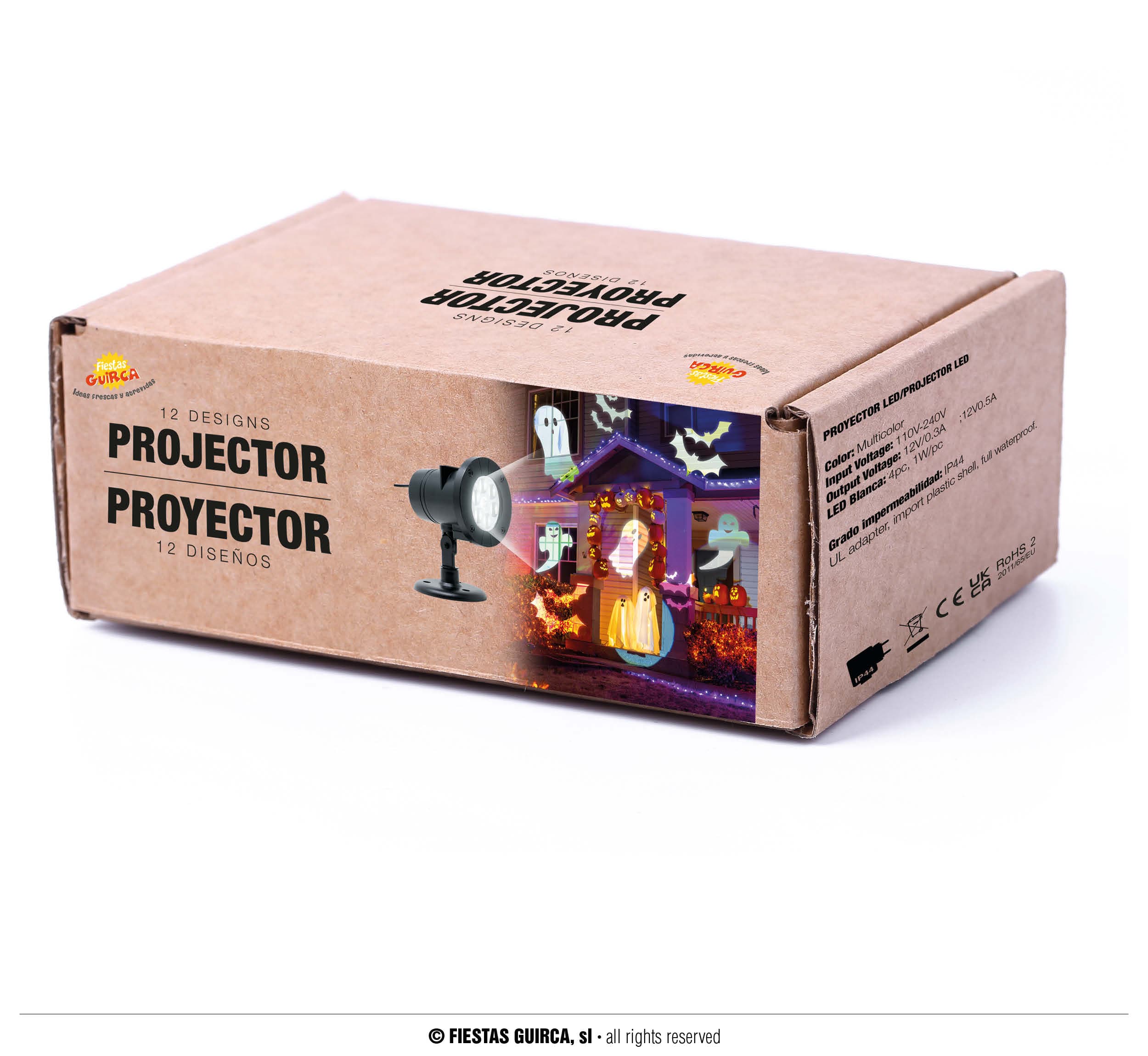 LED-projektor, assorterede figurer, udendørs