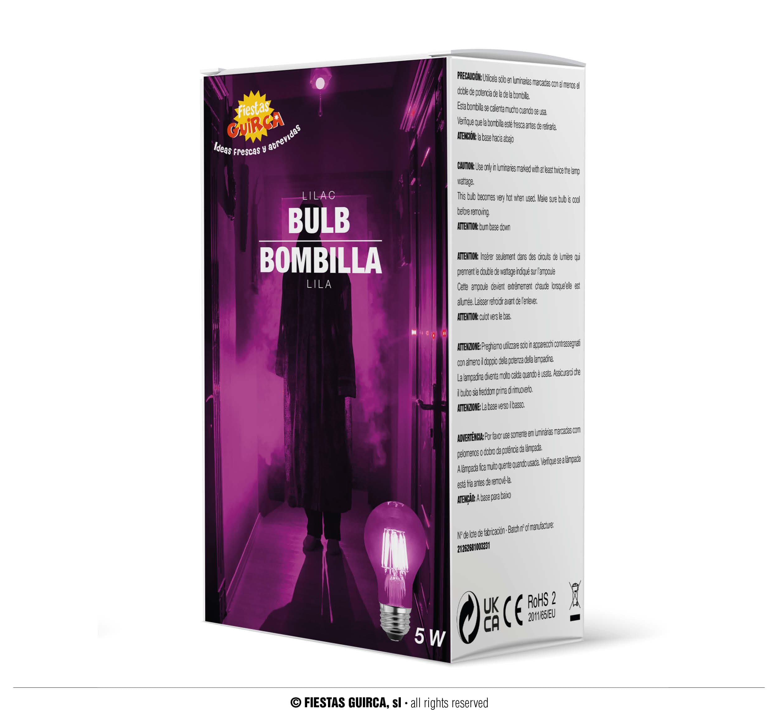 Lilla LED-pære 5 W