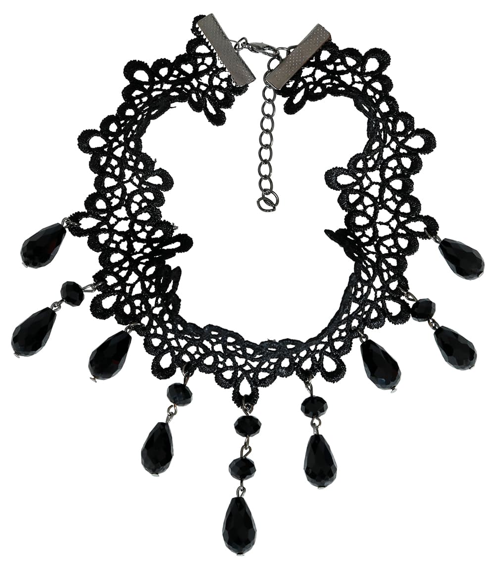 Choker med sorte sten