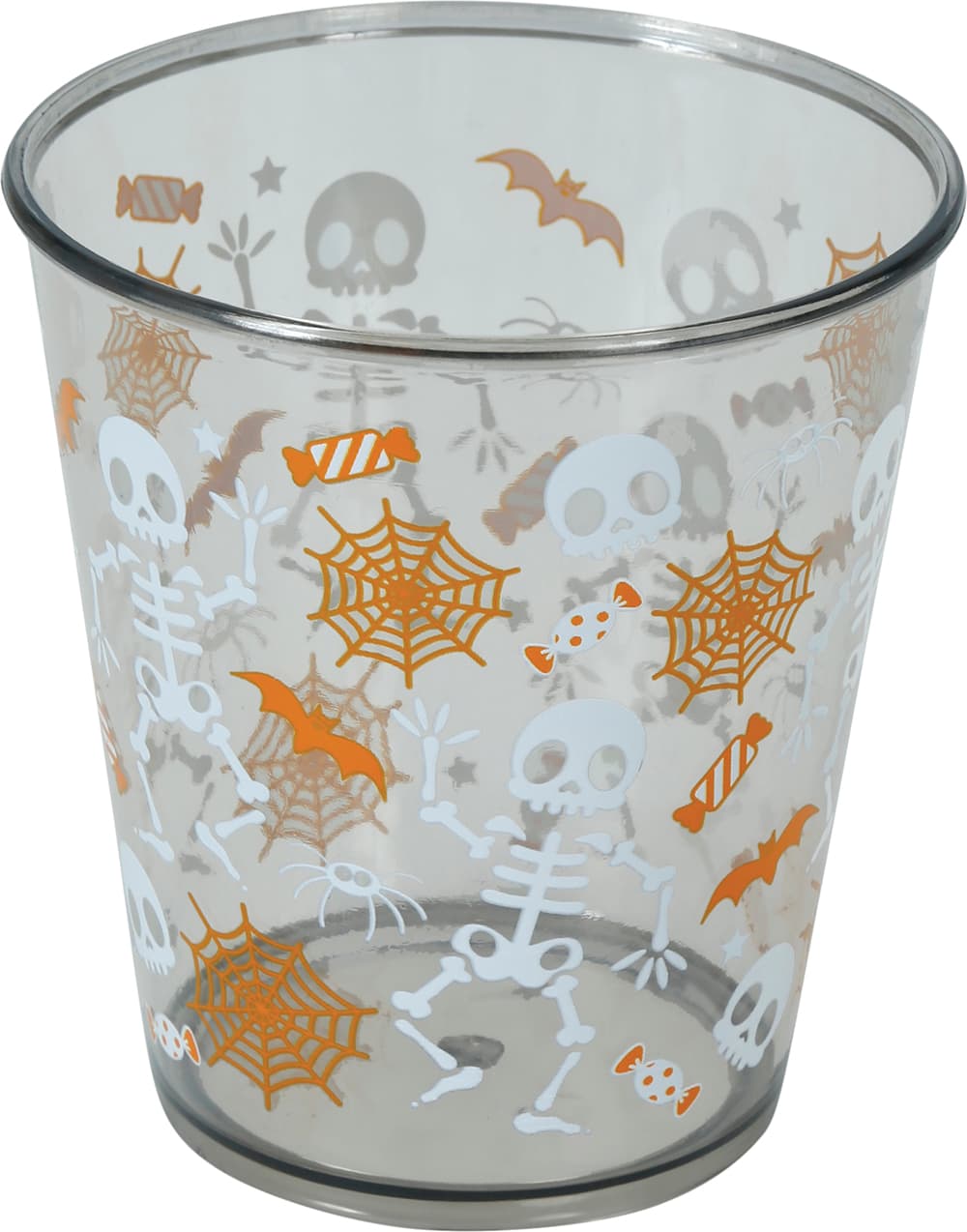 Sort skeletglas, 10 cm