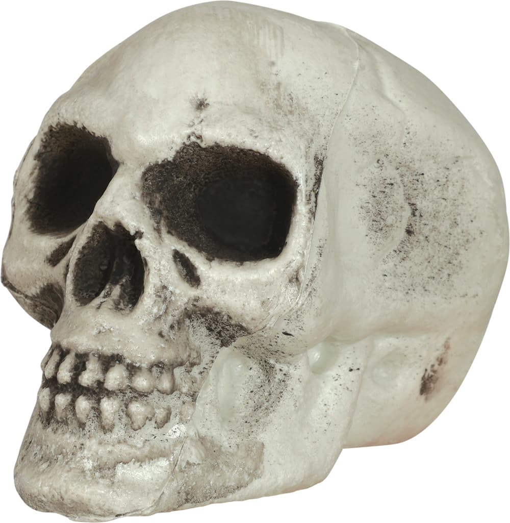 Sæt med 6 kranier, PVC, 8 cm