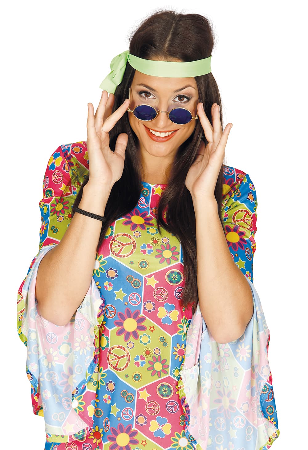 Blå hippiebriller