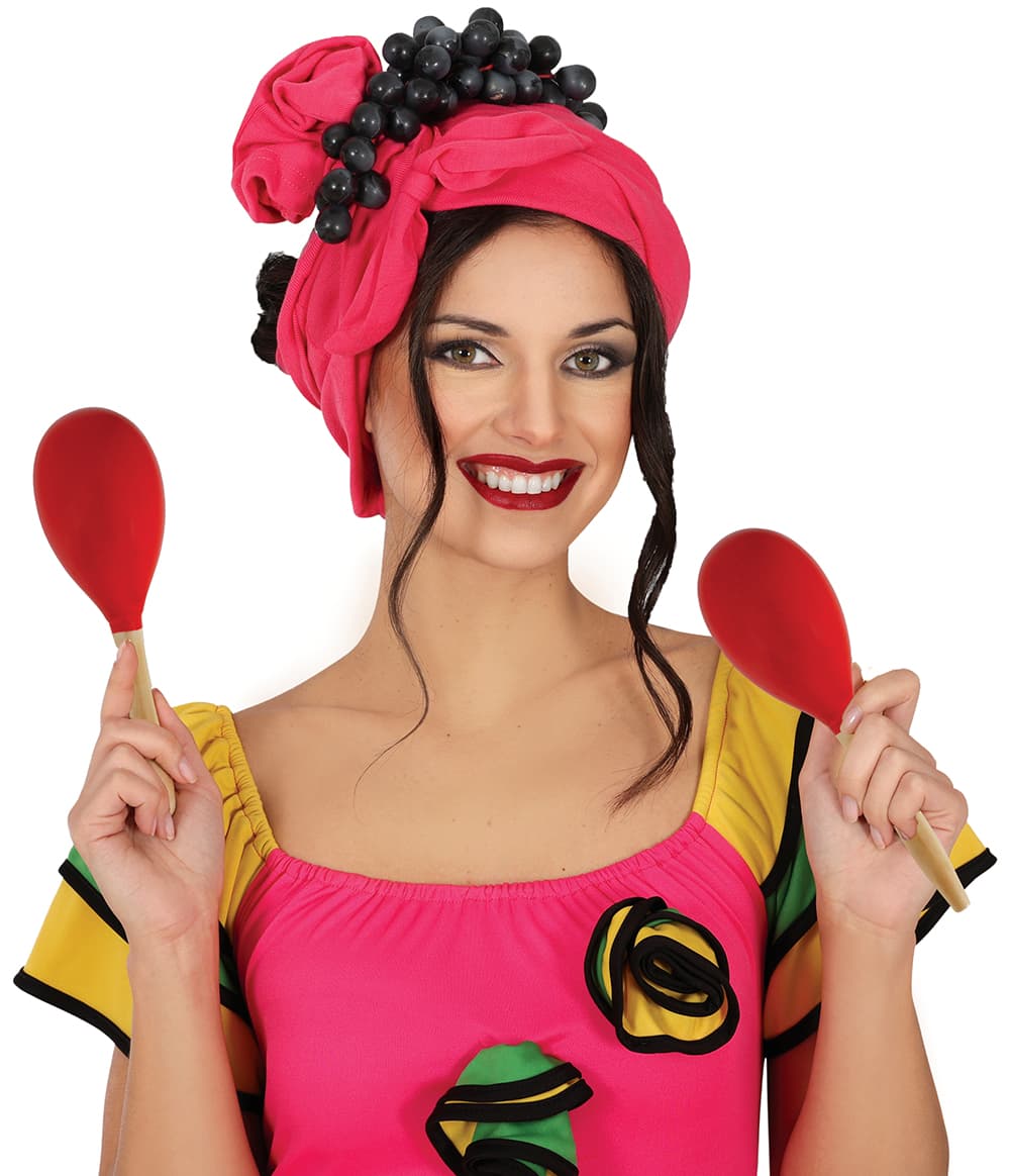 Rød maraca i træ 20 cm