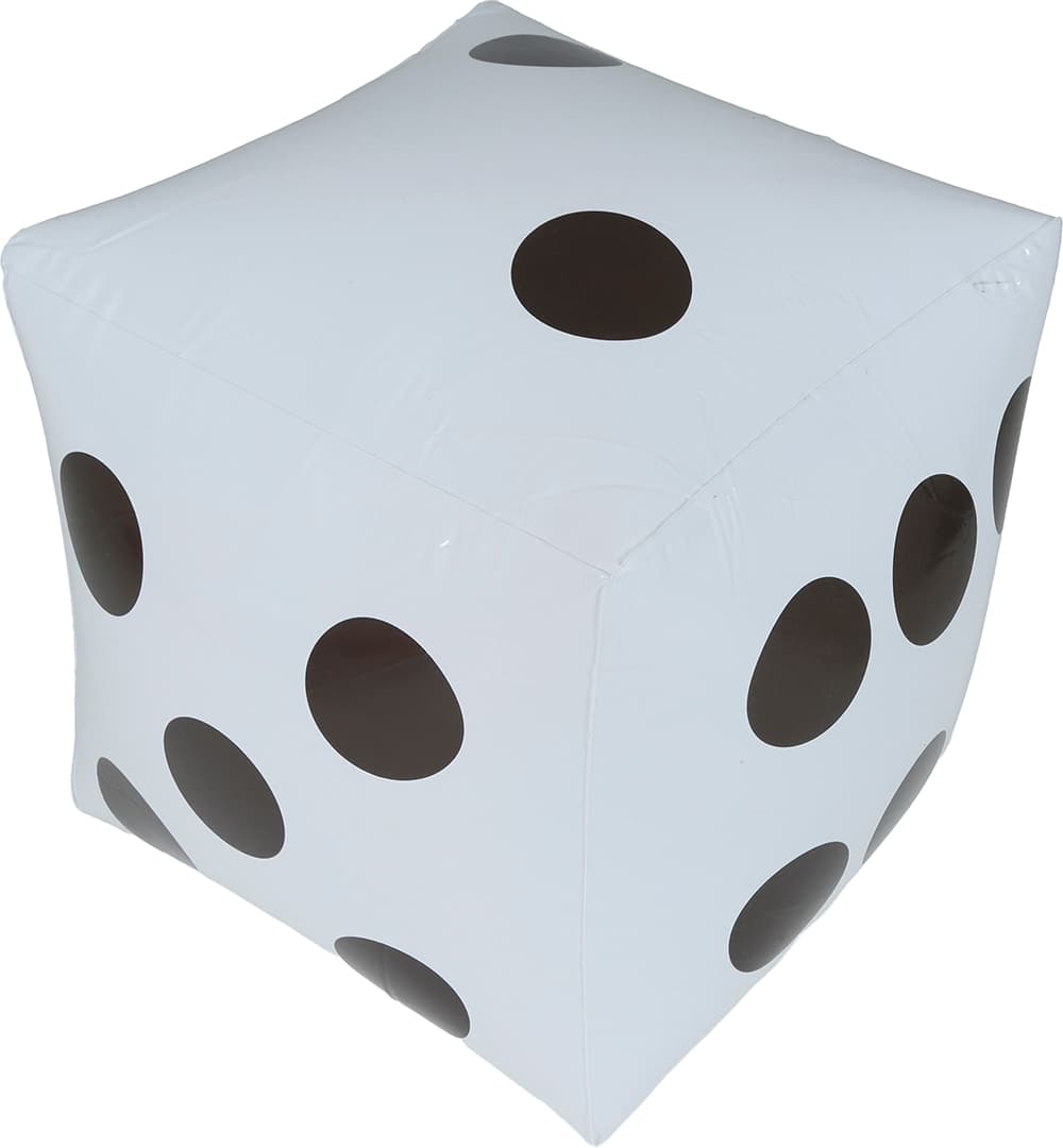 Oppustelig terning 30 × 30 cm