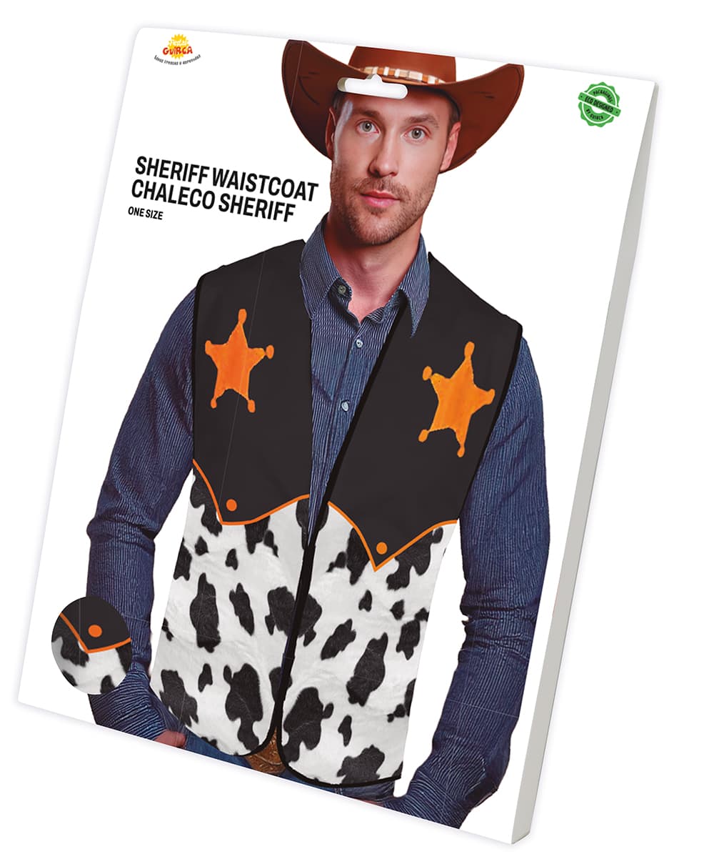 Sherif-cowboyvest, til voksne