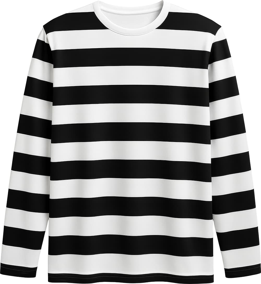 Stribet T-shirt til voksne, model 27552