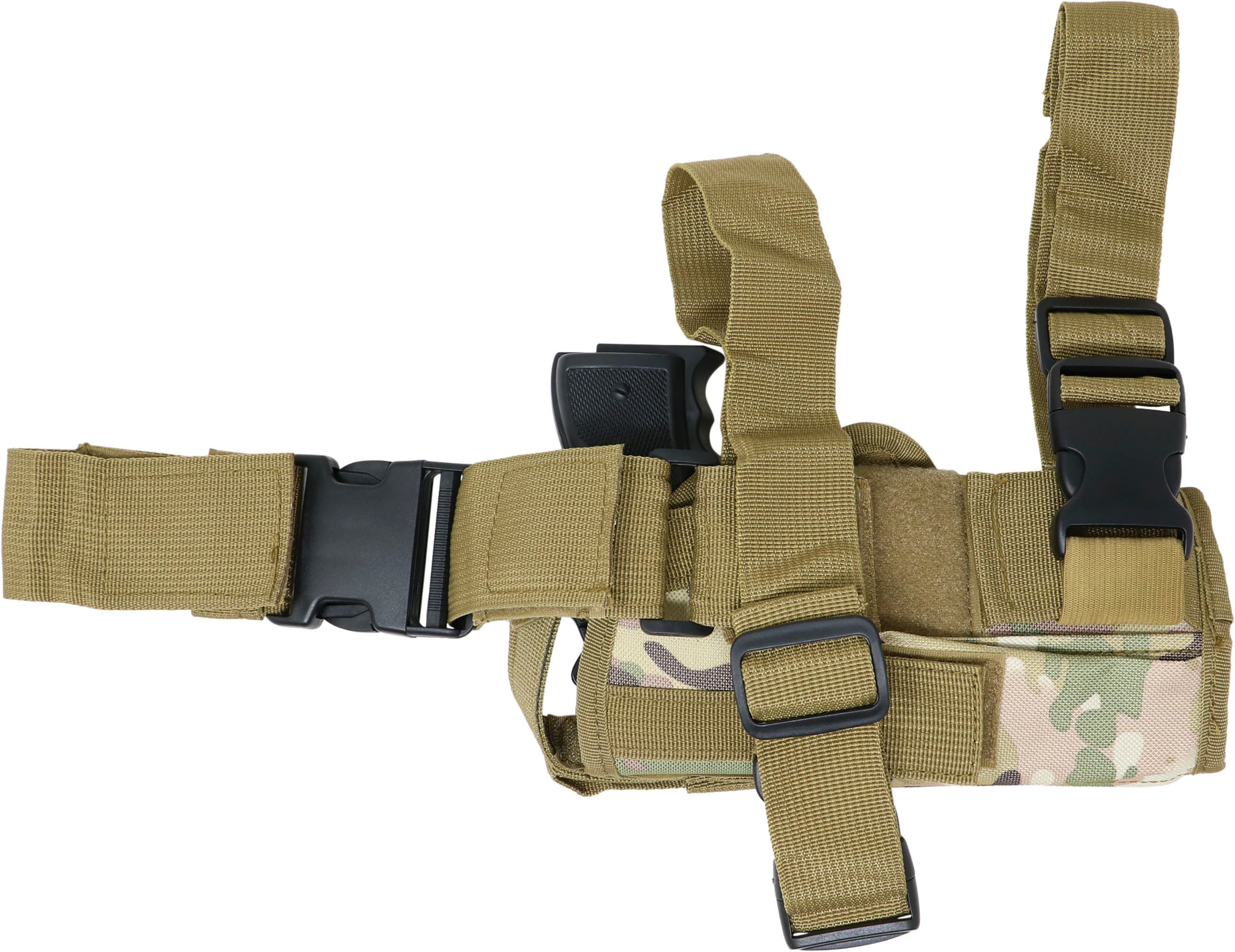 Hylster med pistol, grøn