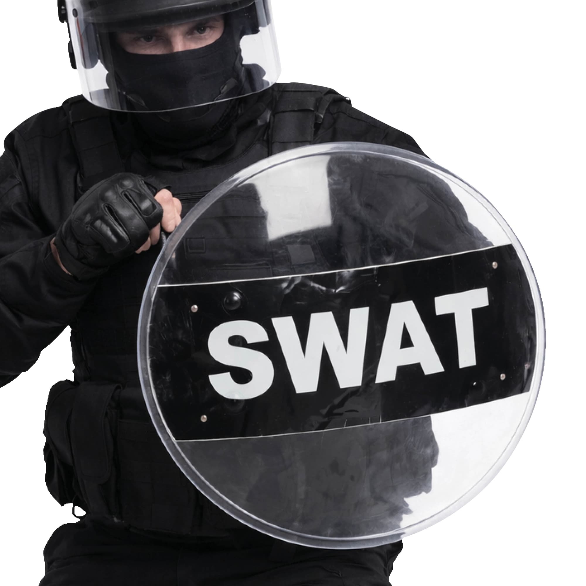 SWAT-skjold, 58 cm, PVC