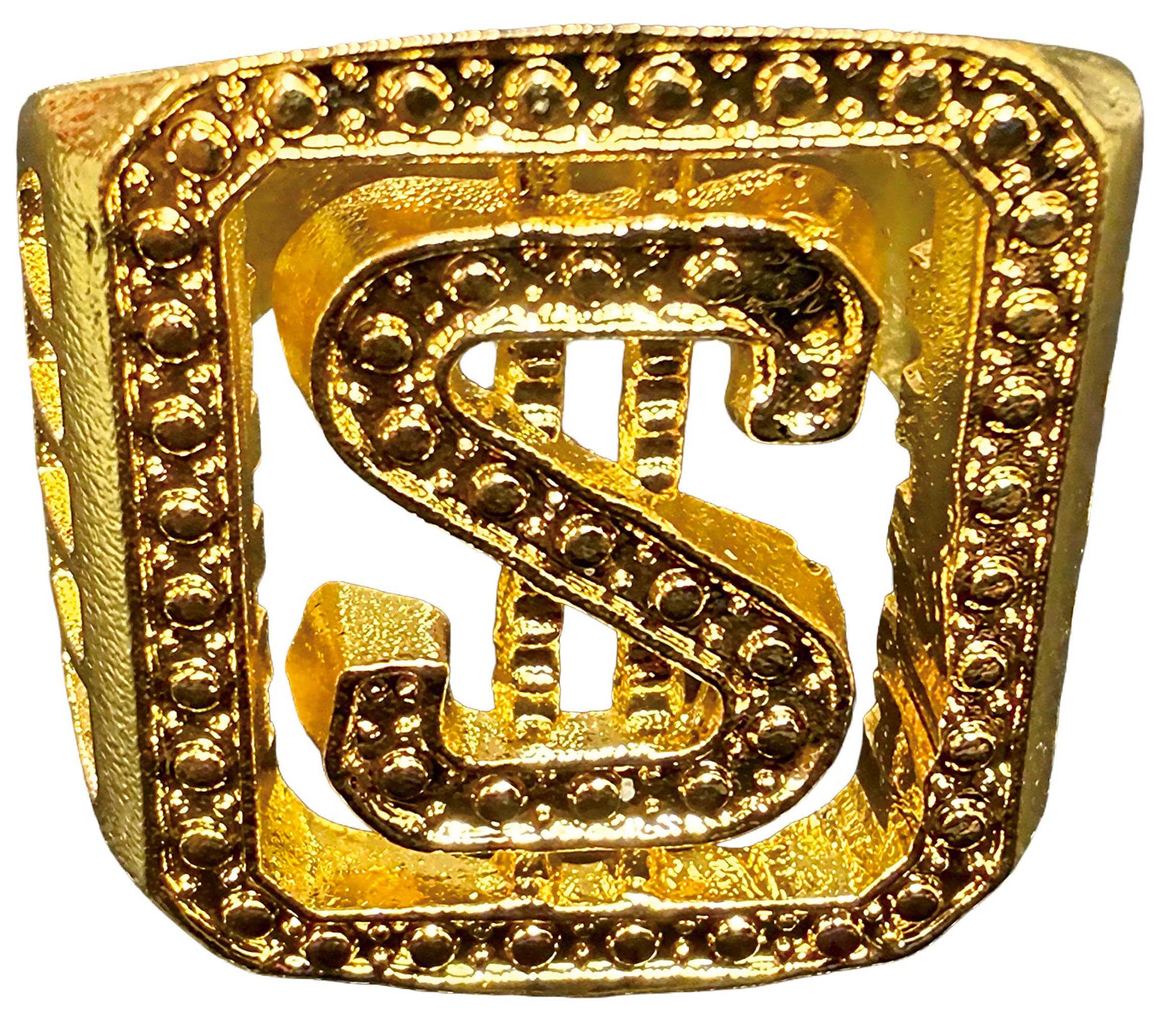 Metallisk dollarring, guld