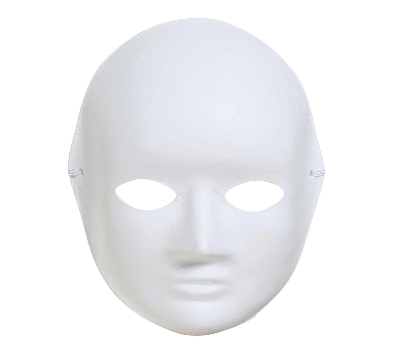 Hvid "papmaché"-maske