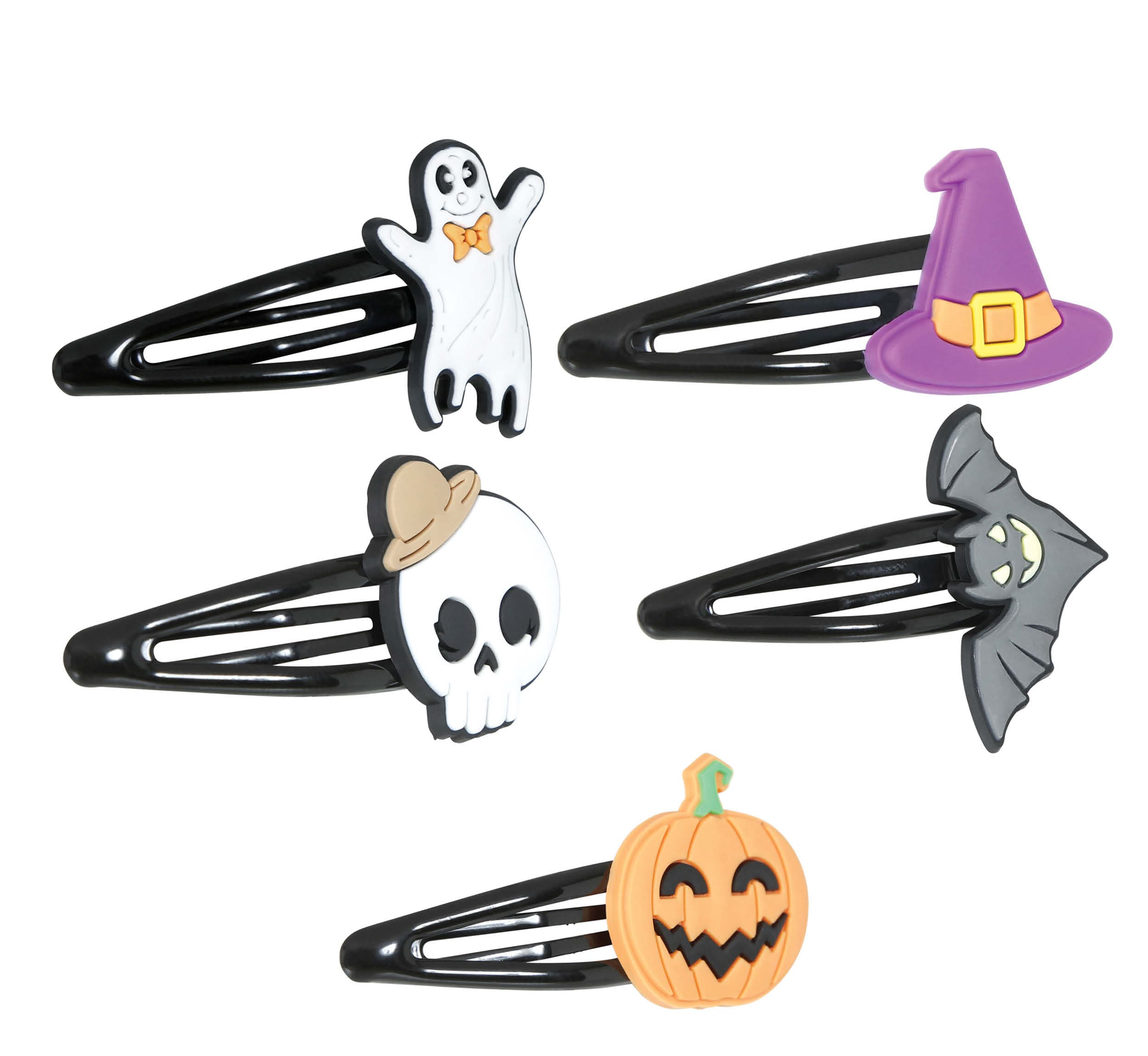 Sæt med 5 halloween-hårspænder, til voksne