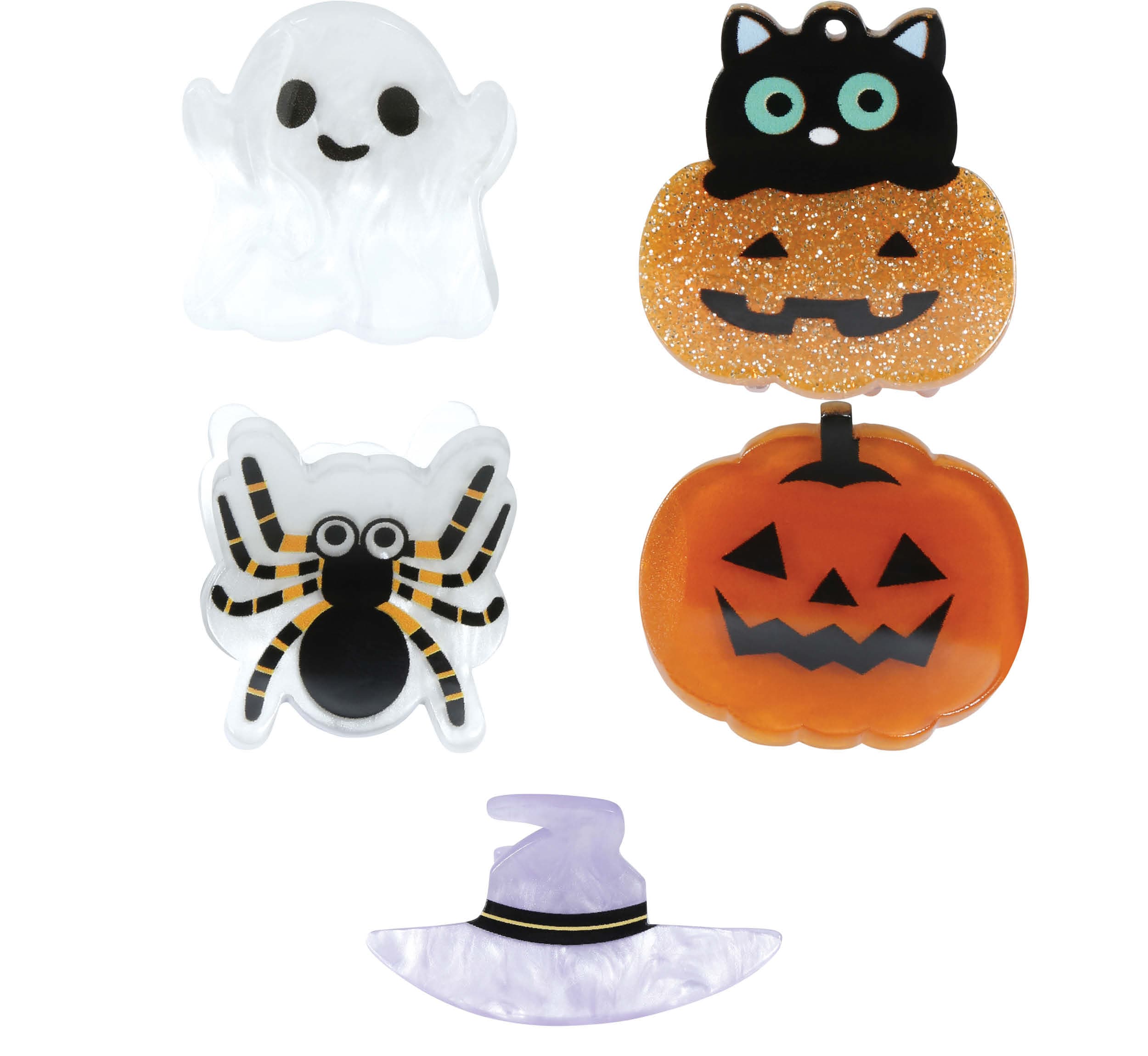 Sæt med 5 assorterede halloween-hårkløer
