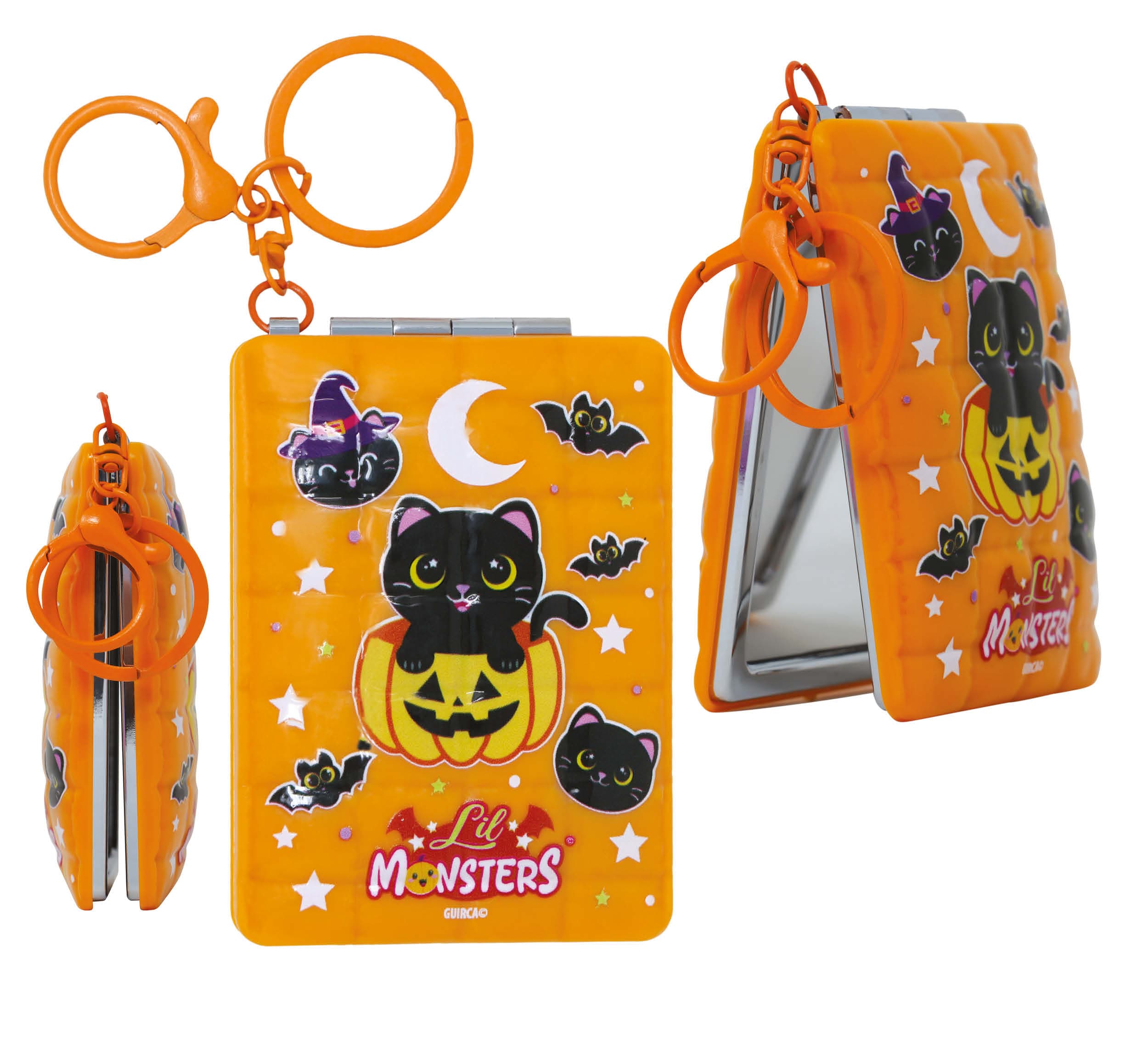 Lil Monsters nøglering med spejl, assorterede motiver
