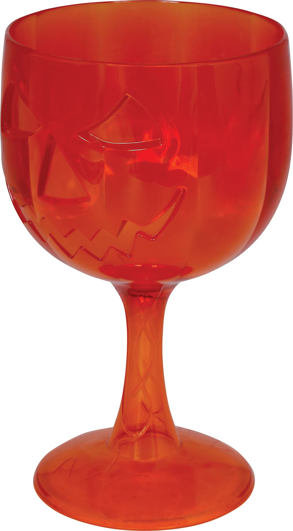 Orange græskarbæger, PVC, 18 cm