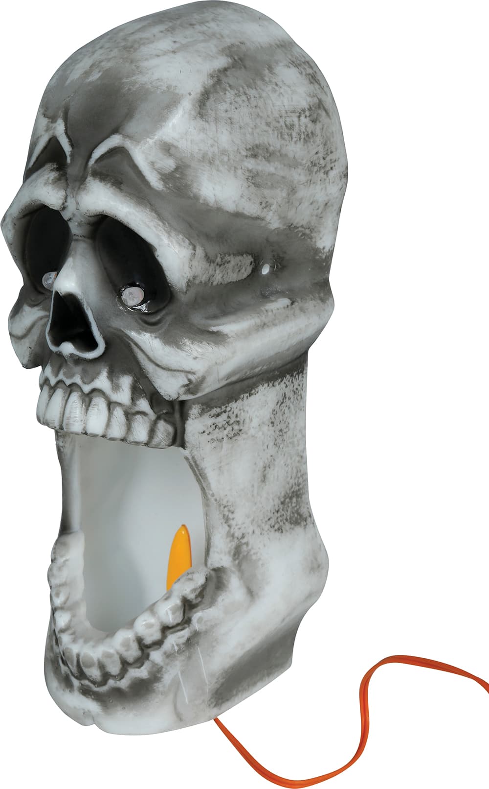 Kranielys med LED-flammeeffekt, PVC, 20 cm