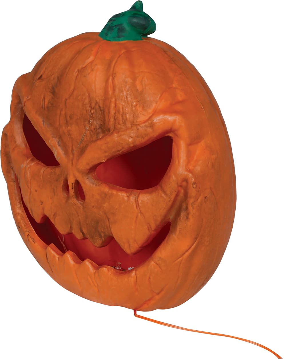 Græskar med kraftigt lys, PVC, 28 cm