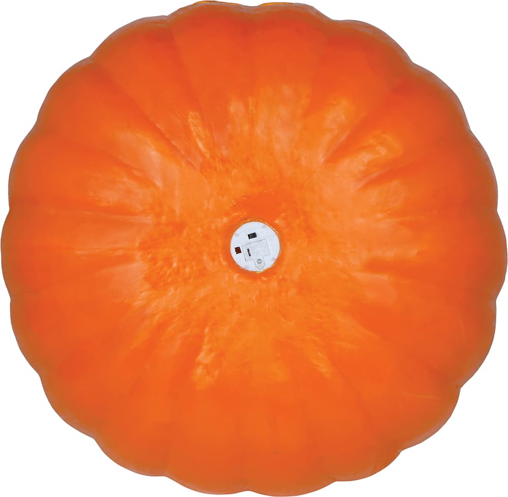 Græskar med kraftigt lys, skum, 45 cm