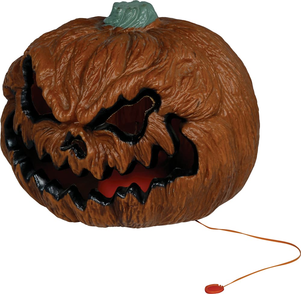 Skrækgræskar med kraftigt lys, PVC, 26 cm