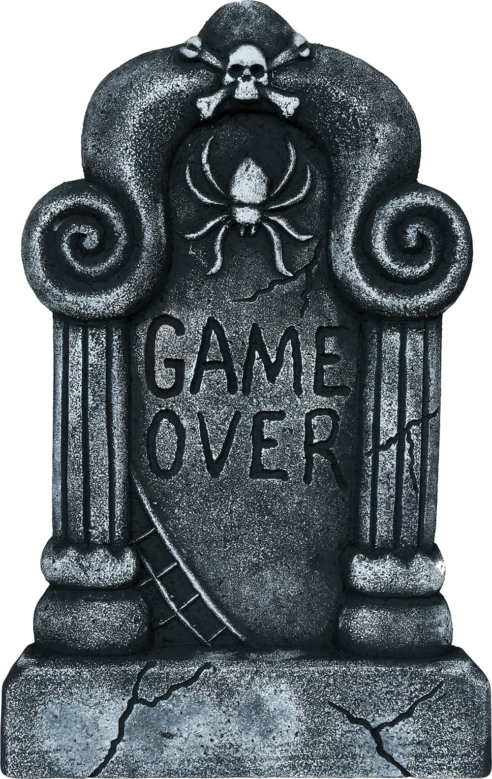 Gravsten "Game Over", 42 × 27 cm
