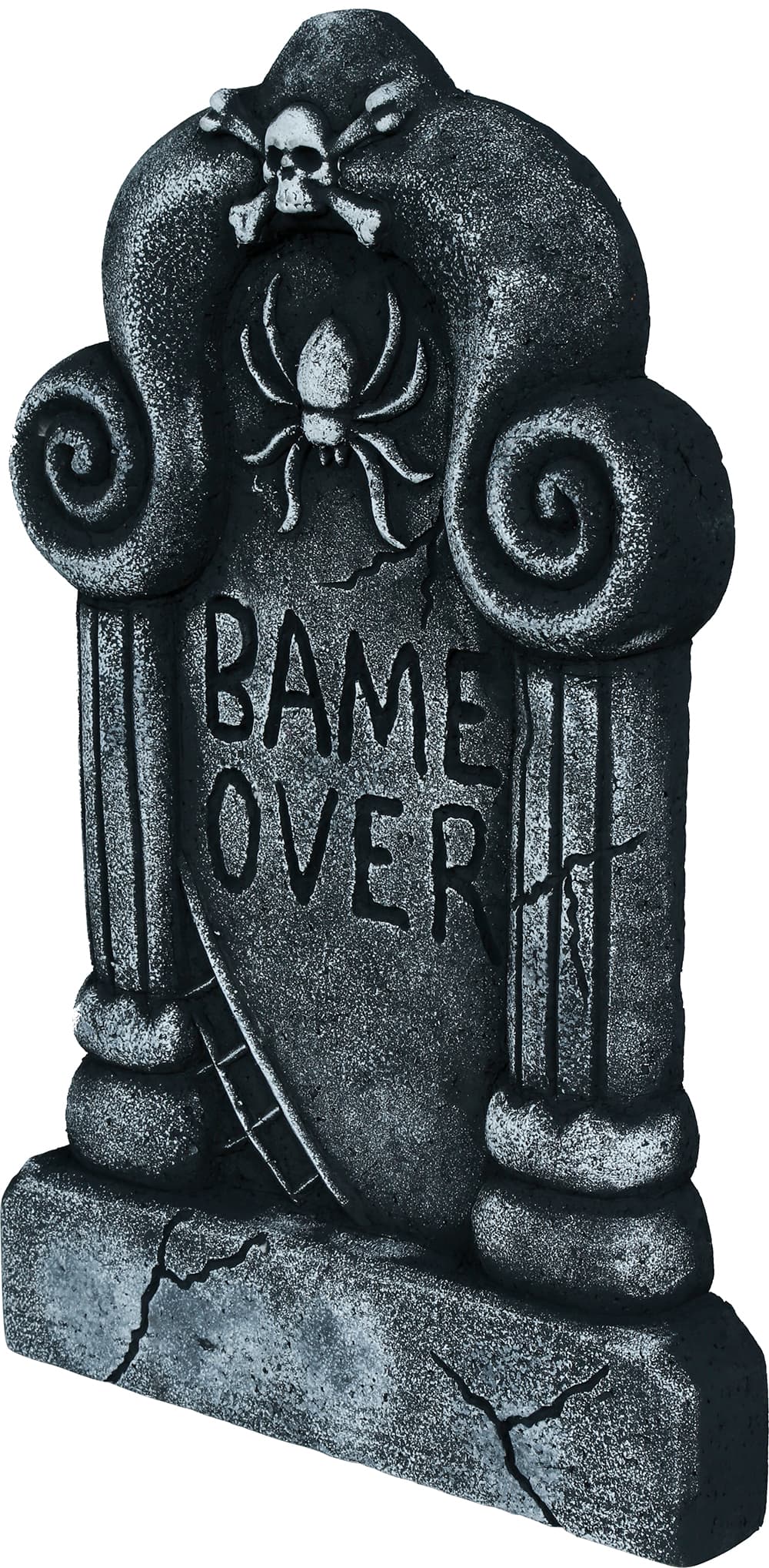 Gravsten "Game Over", 42 × 27 cm