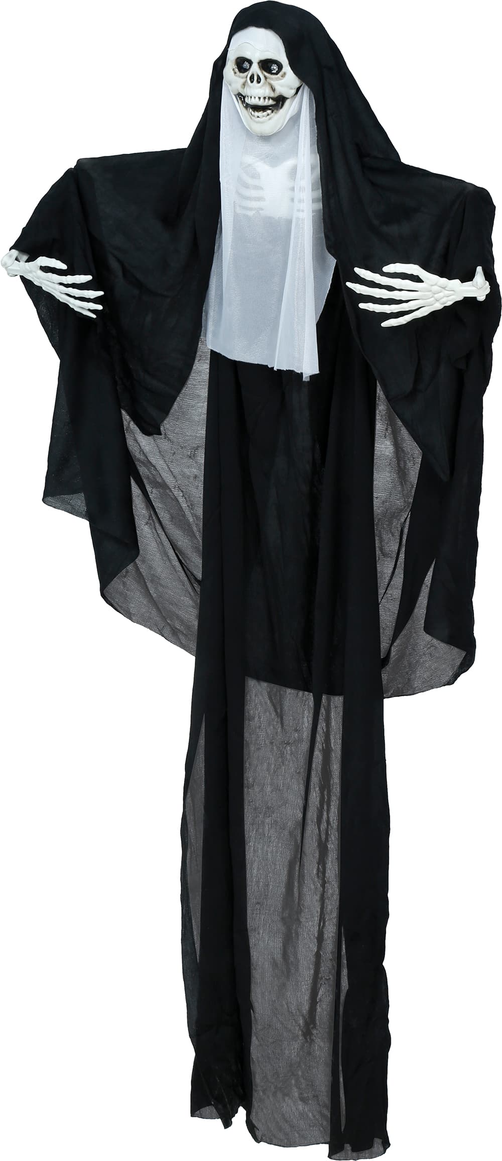 Hængende skeletnonne med lys, 115 cm