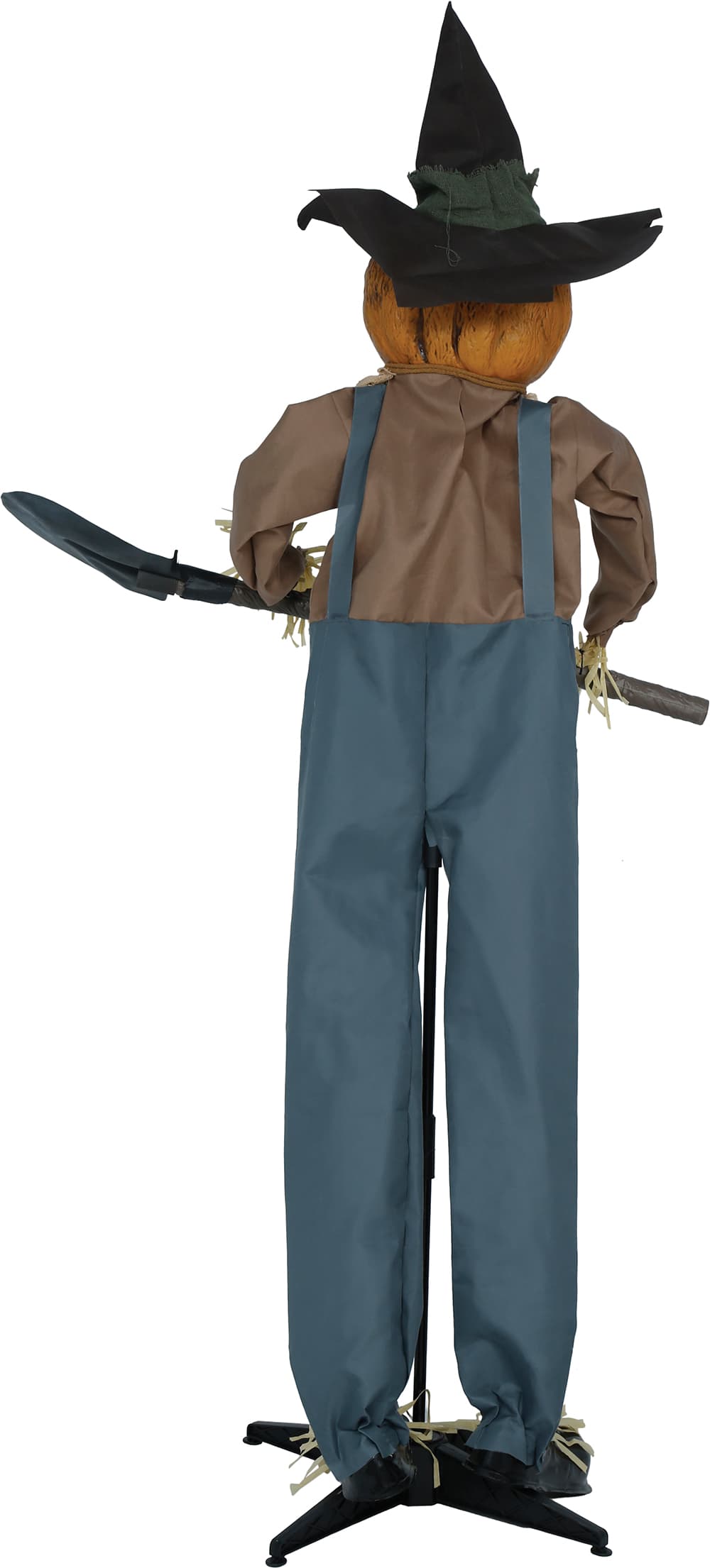 Græskar-skrækfigur, 190 cm, lys, lyd og bevægelse