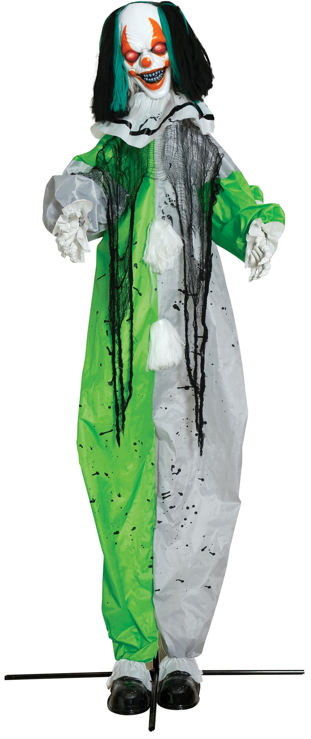 Klovn med fod, lys, lyd og bevægelse, 255 cm