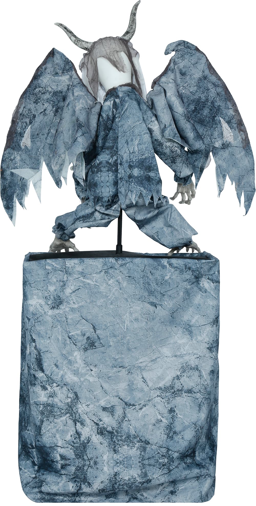 Dæmonisk gargoyle-dukke med lys, lyd og bevægelse, 170 cm