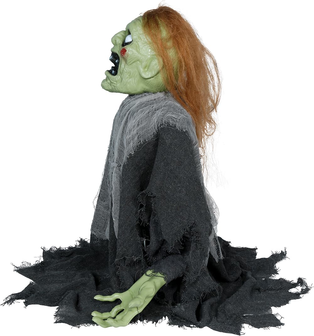 Skræmmende zombie med lyd og bevægelse, 64 cm