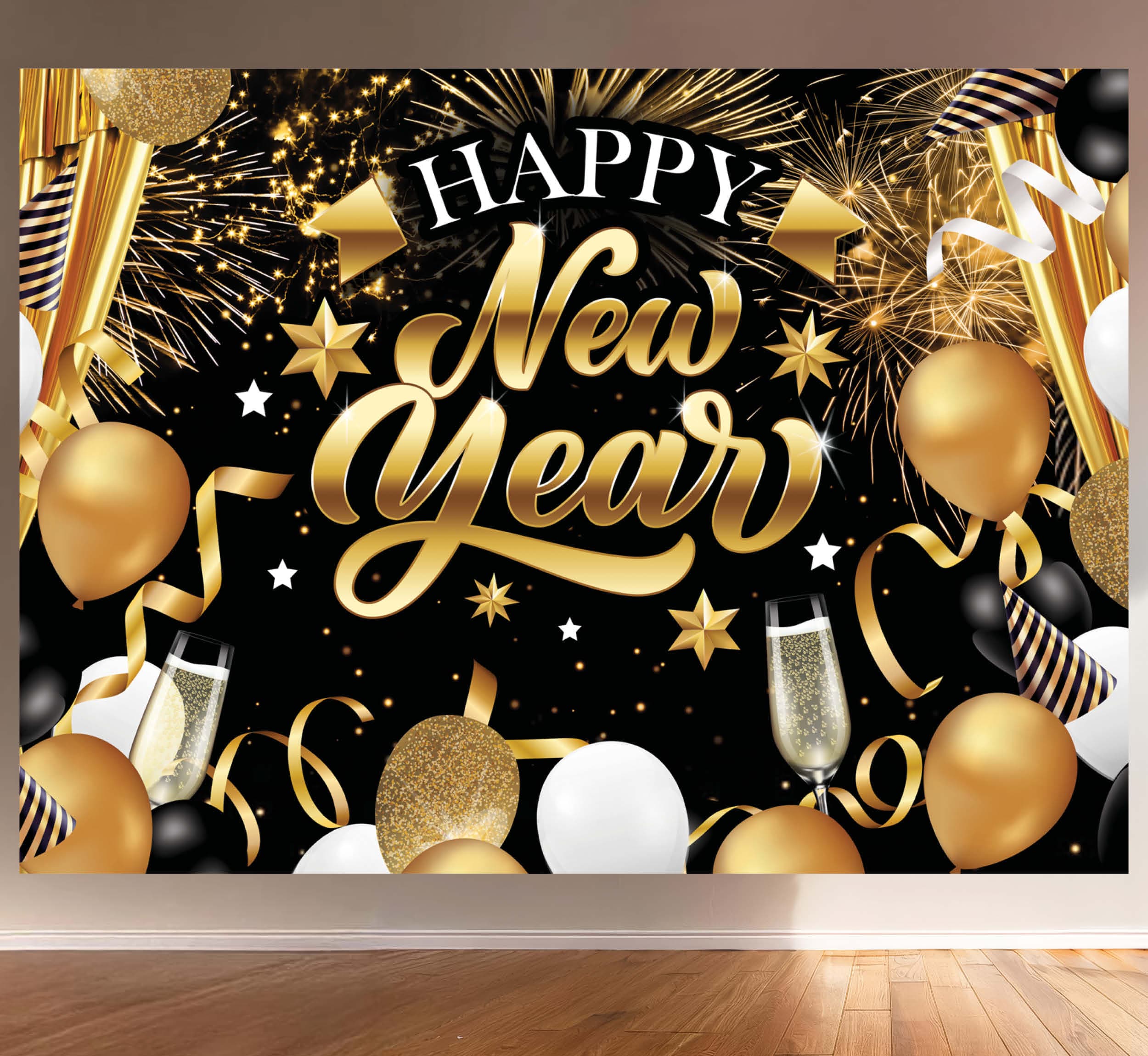 Fotovæg "Happy New Year", 220 × 150 cm