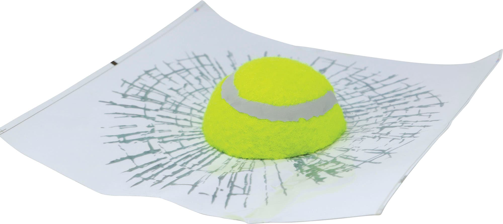 Selvklæbende drille-glaskugle, 18 × 18 cm
