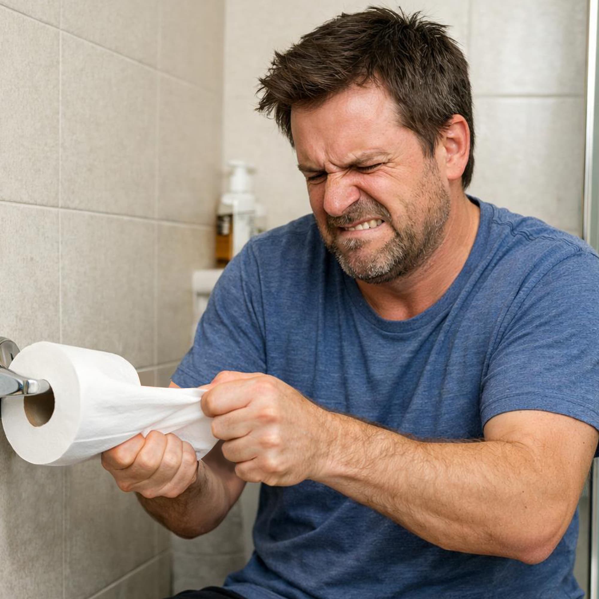 Toiletpapir der ikke kan rives over (spøg), 10 × 100 cm