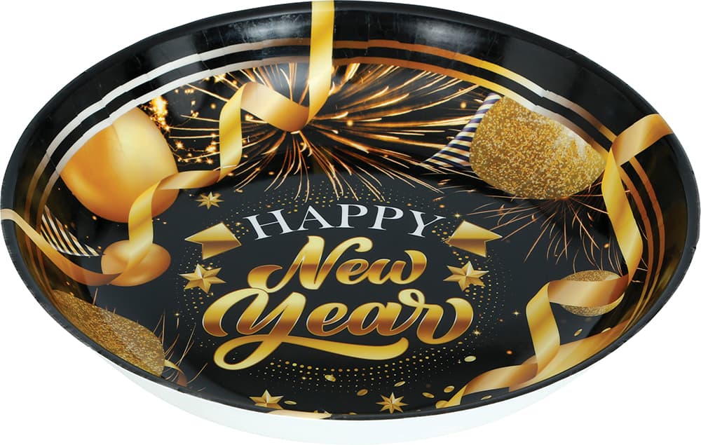 Skål "Happy New Year", 32 cm, plast