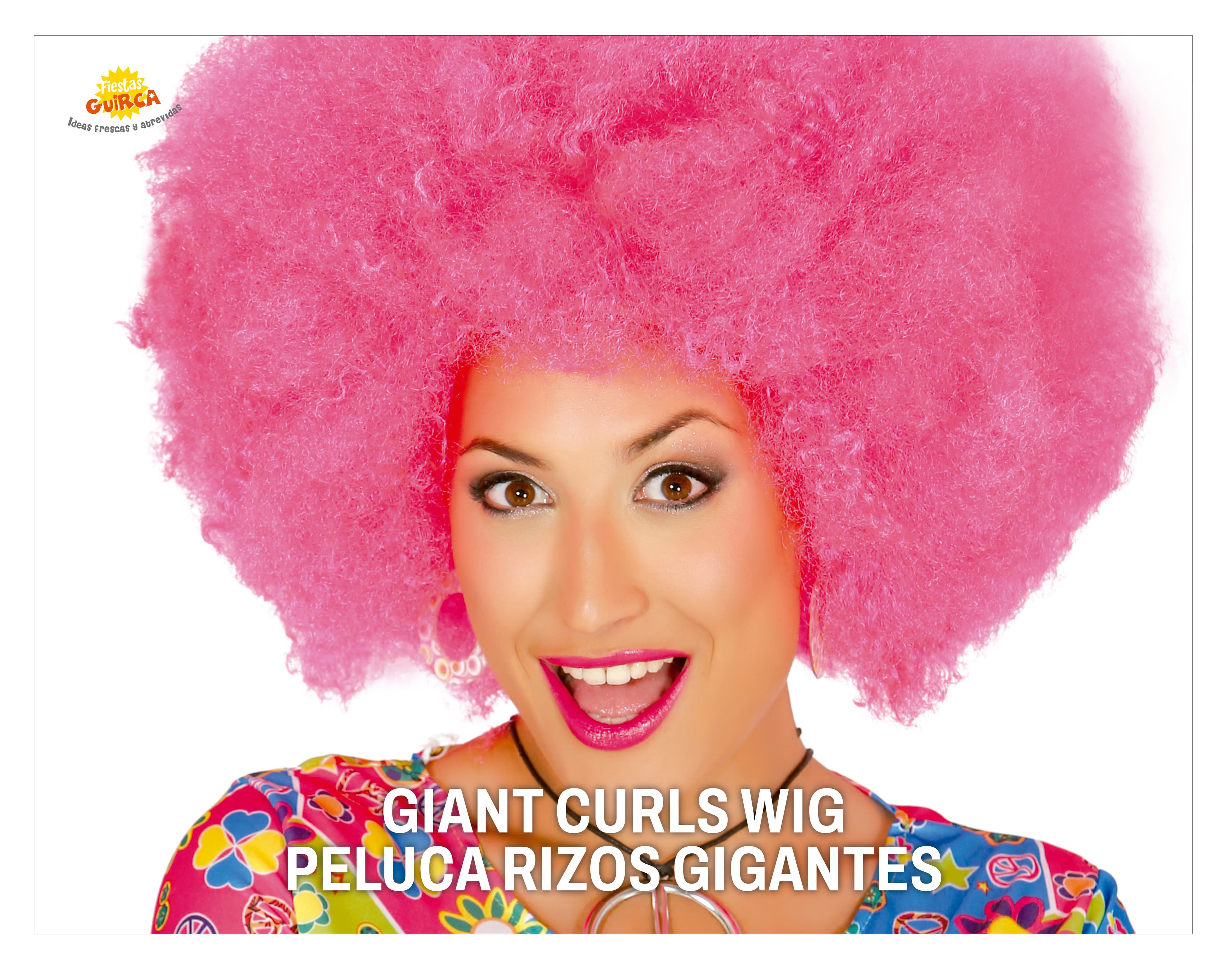 Ekstra afroparyk, pink