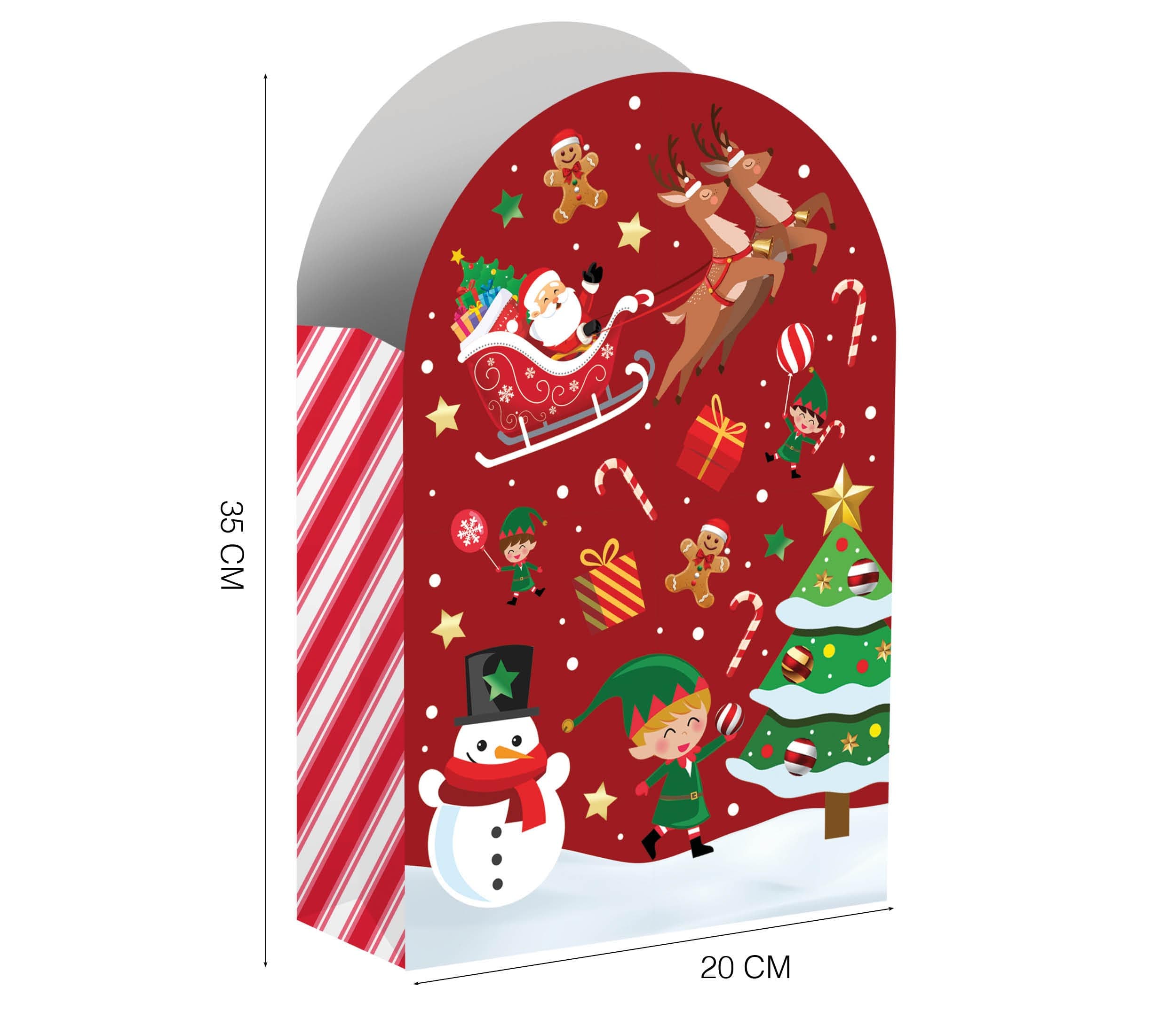 6 slikposer med slikstokke, 16,5 × 11, papir