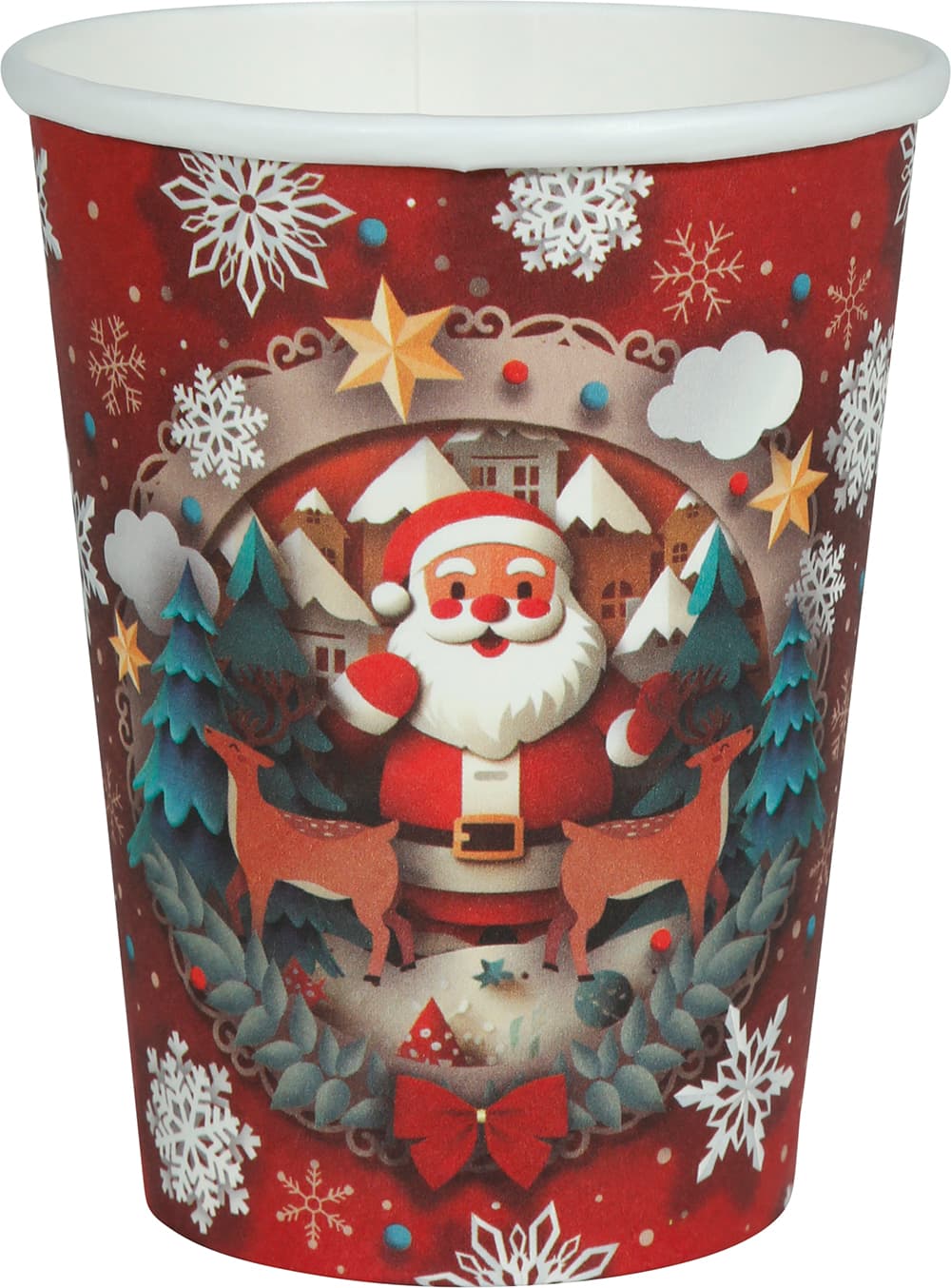 6 julemandsbægre, 240 ml, 9 cm