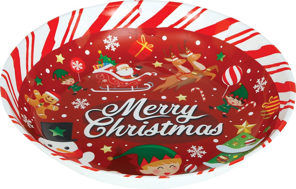 Juleskål "Merry Christmas", 32 cm, PVC