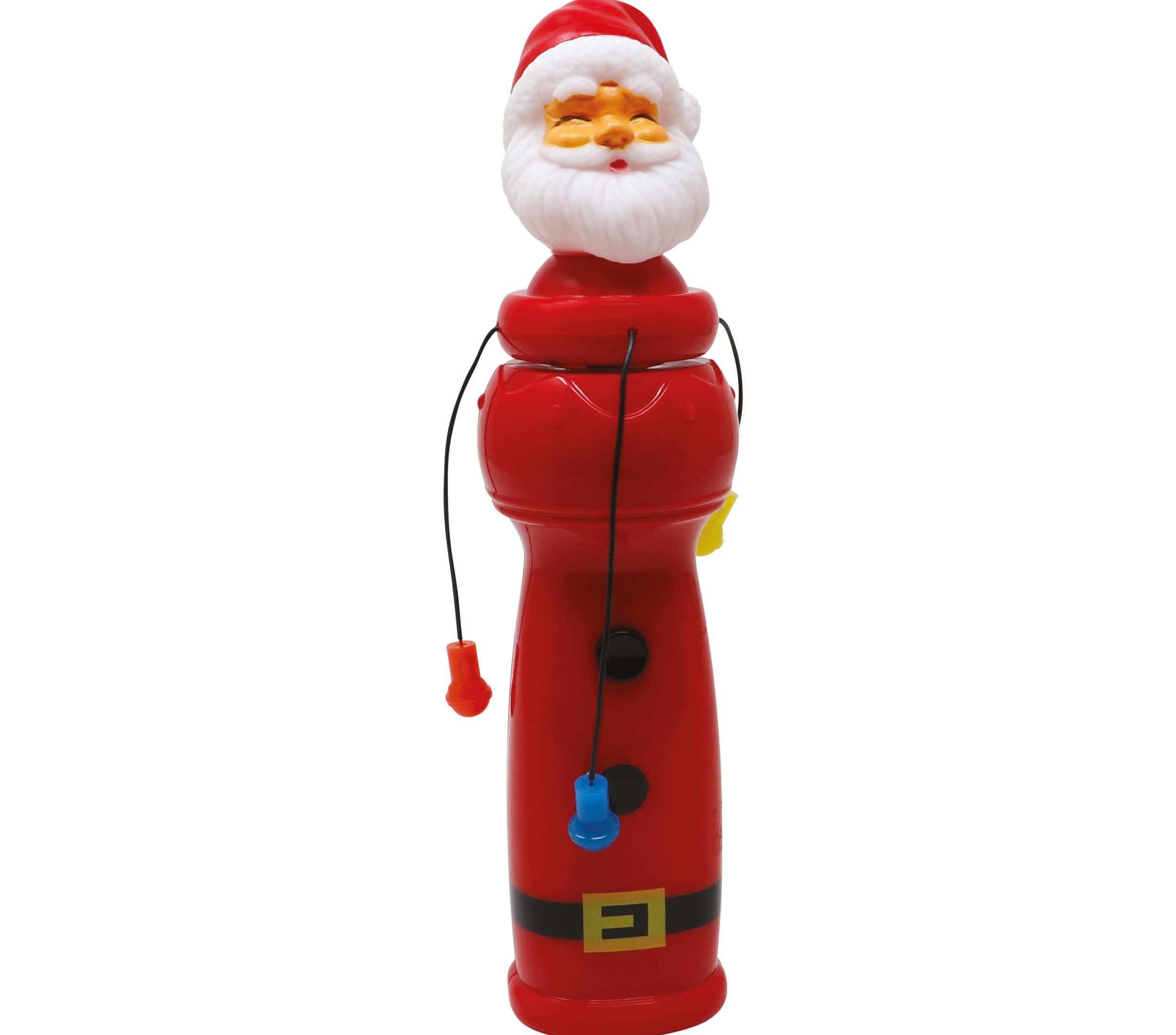 Roterende julemands-tryllestav med lys, 22 cm