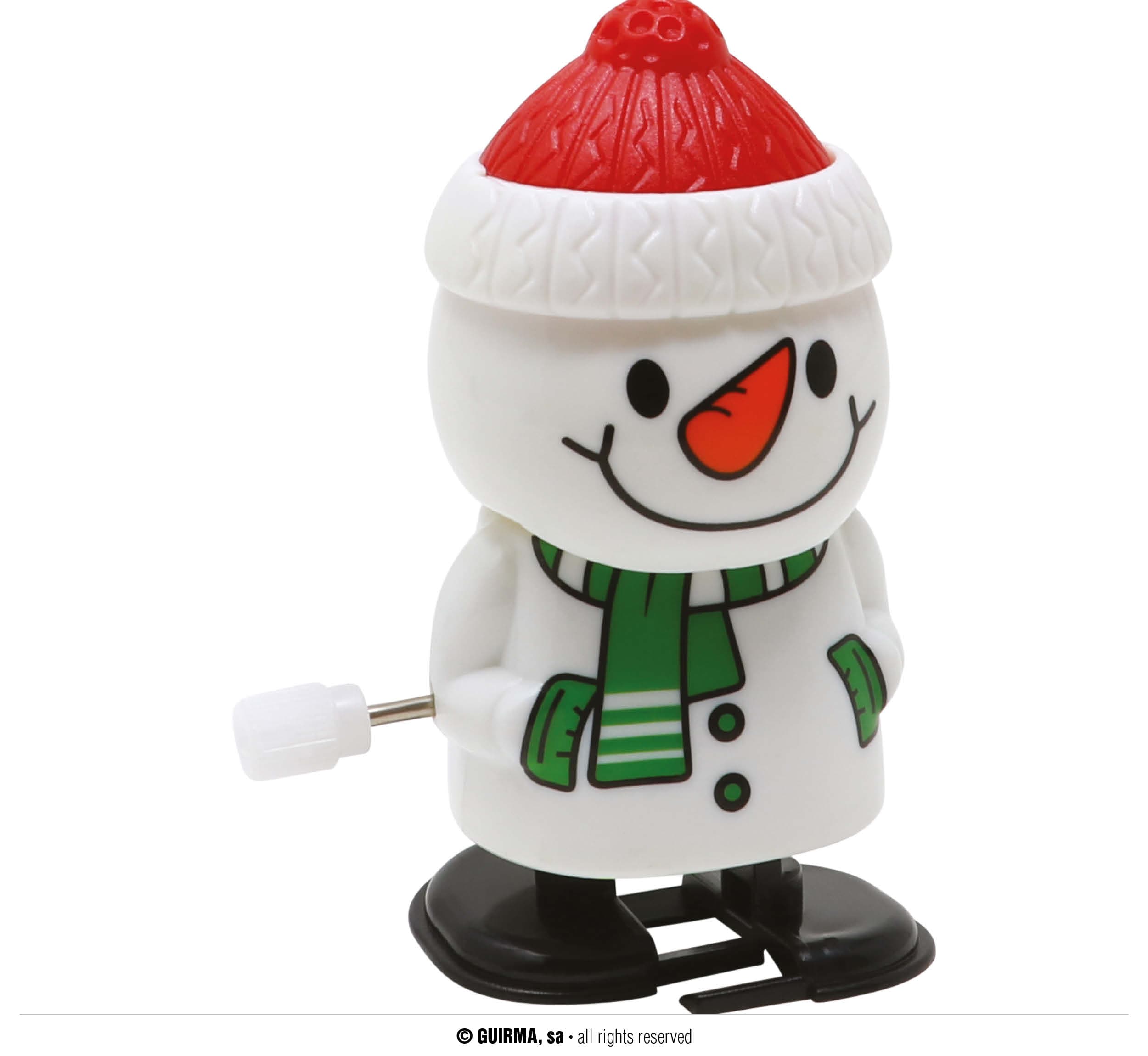 Assorteret gående julefigur, 6,5 cm