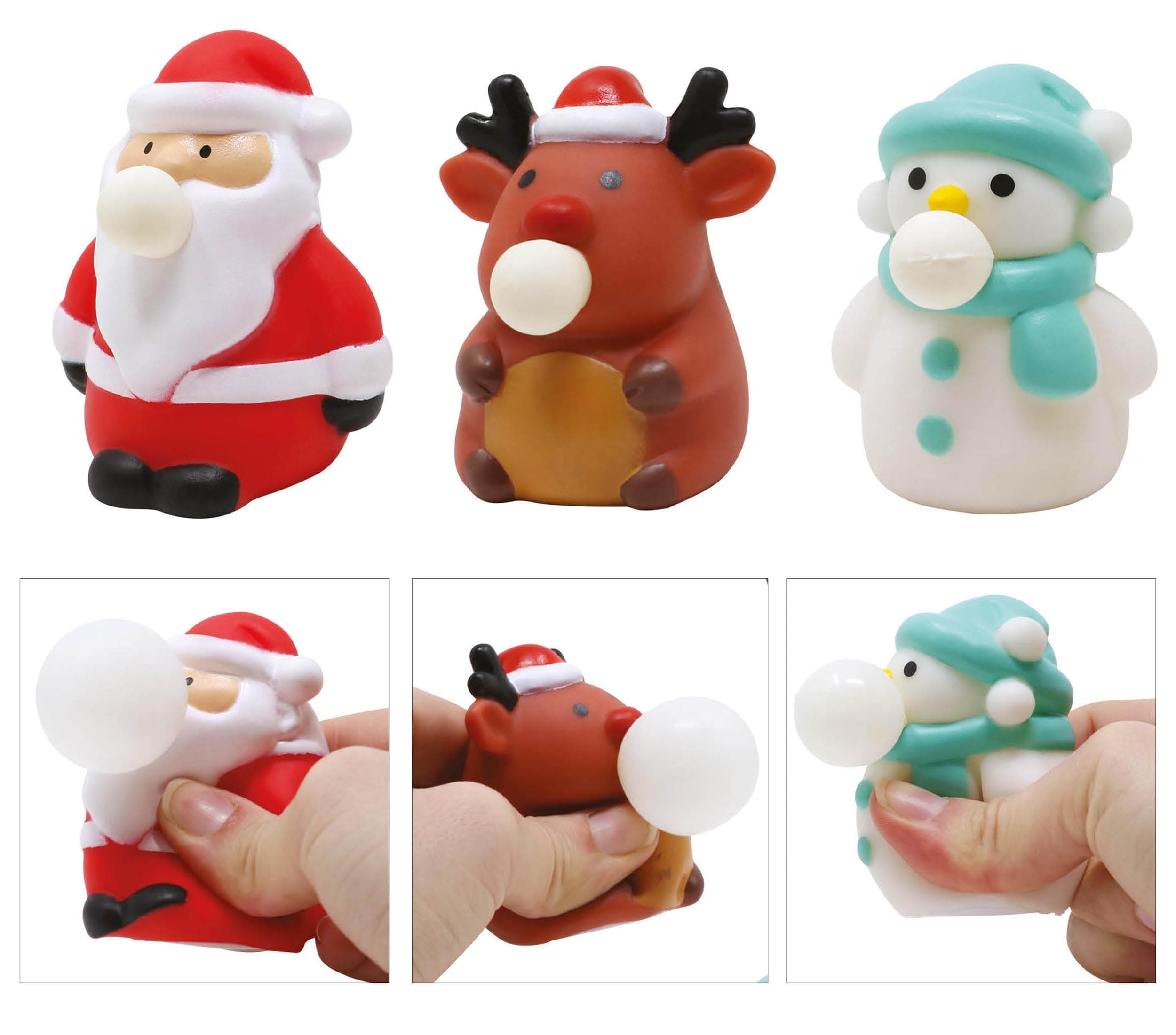 Julemandsfigur med kugle indeni, 7 cm