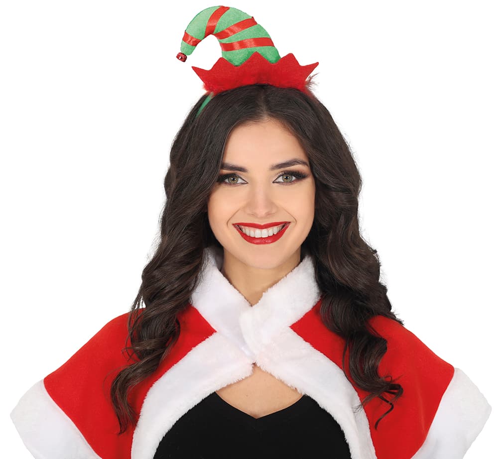 Hårbøjle med nissehue, model 41549
