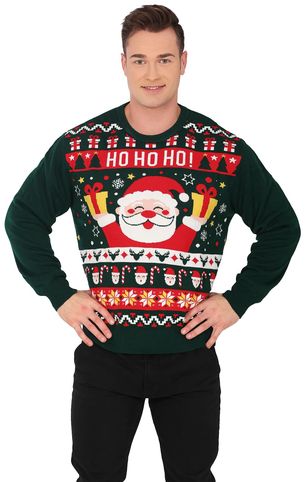 Julesweater "HO HO HO" til herrer