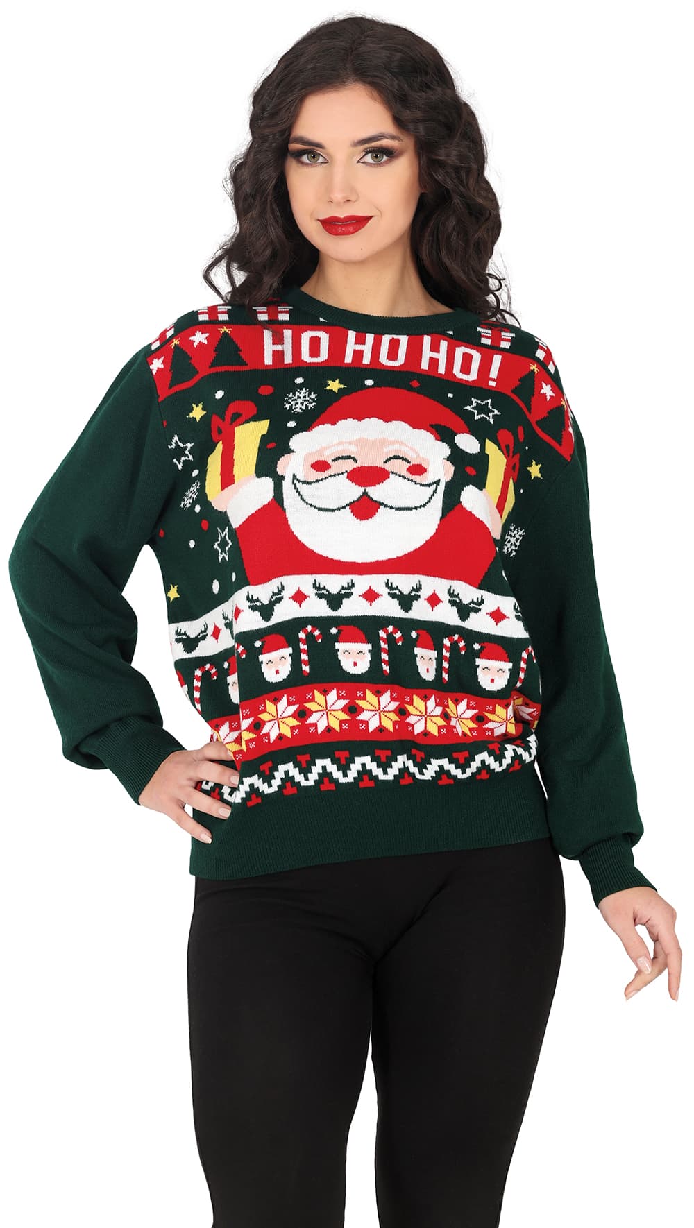 Julesweater "HO HO HO" til damer