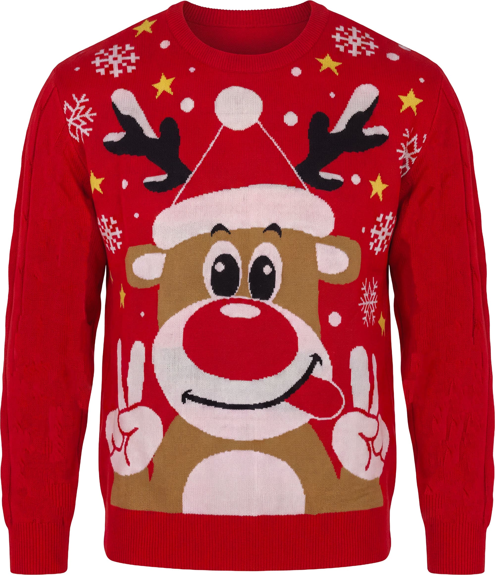 Julesweater med rensdyr til børn